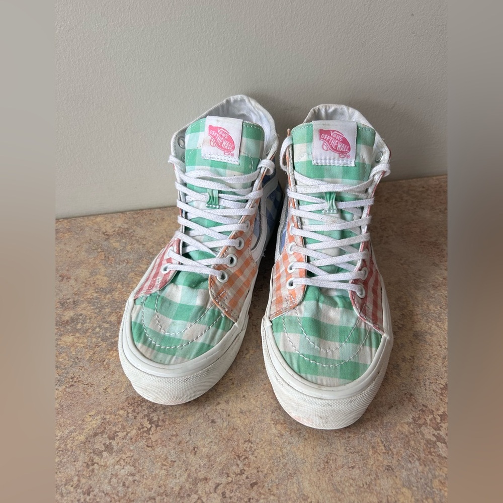 Vans Spring Colored Patchwork Sk8r Hightop Sneake… - image 2